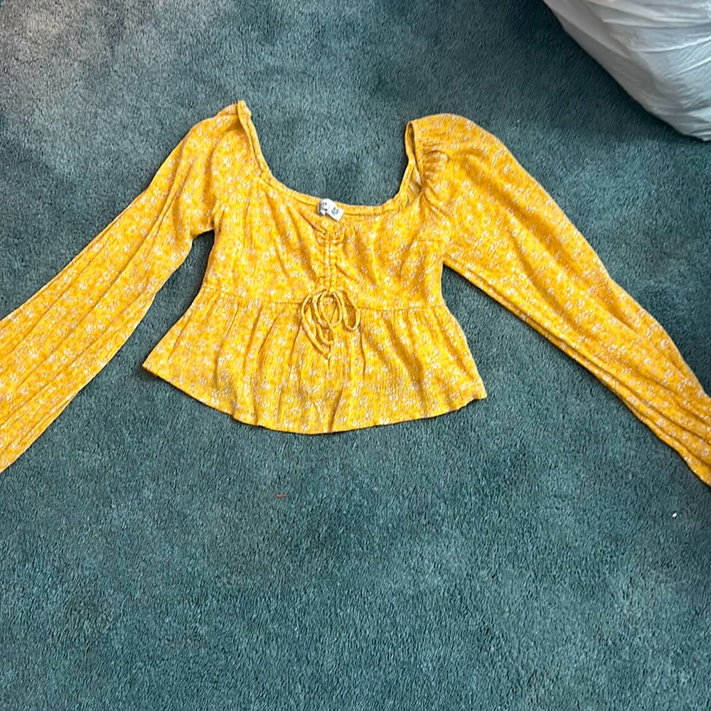hollister XS babydoll blouse